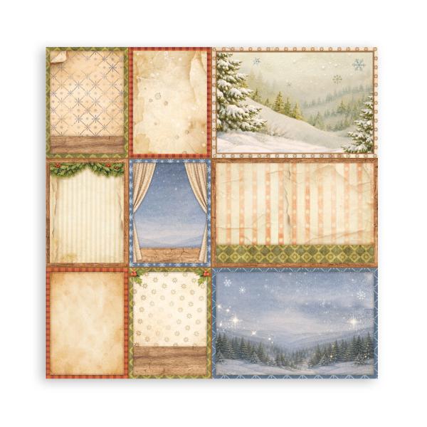 Stamperia - Designpapier "Silent Night" Maxi Paper Pack 8x8 Inch - 22 Bogen