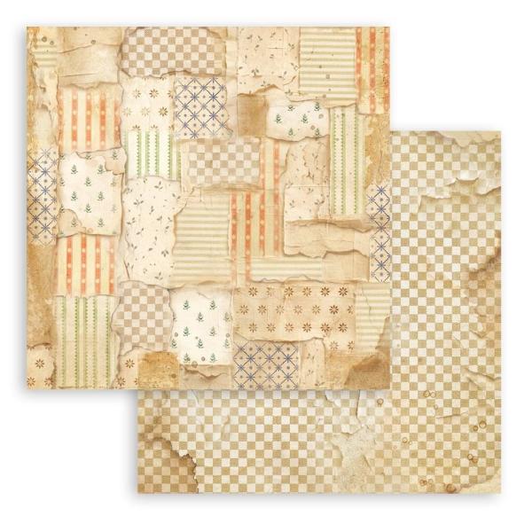 Stamperia - Designpapier "Silent Night Background Selection" Maxi Paper Pack 8x8 Inch - 10 Bogen