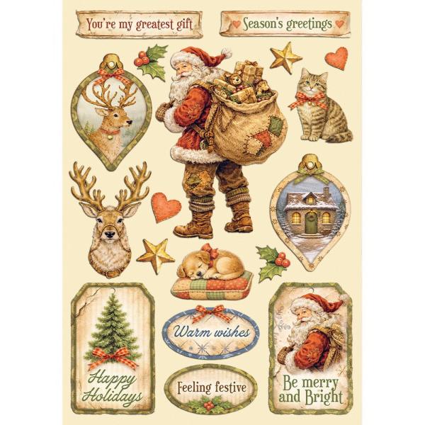 Stamperia - Holzteile A5 "Colored Wooden Shapes" Wooden Shapes