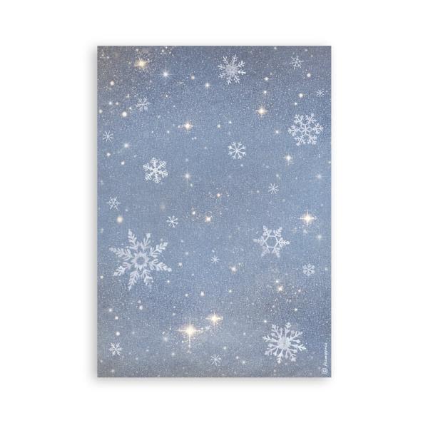 Stamperia - Washi Papier "Silent Night" Washi Pad 14,8x21cm - 8 Bogen