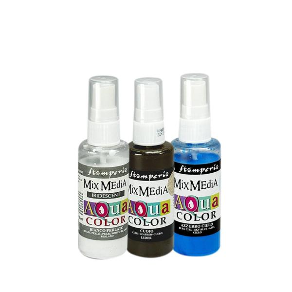 Stamperia - Aquarellfarbe "Silent Night" Aquacolor Paint Kit 3x60ml