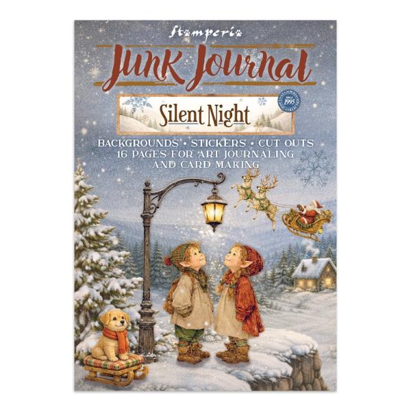 Stamperia - Papier, Aufkleber & Stanzteile "Silent Night" Junk Journal Backgrounds,Stickers,Cut-Outs