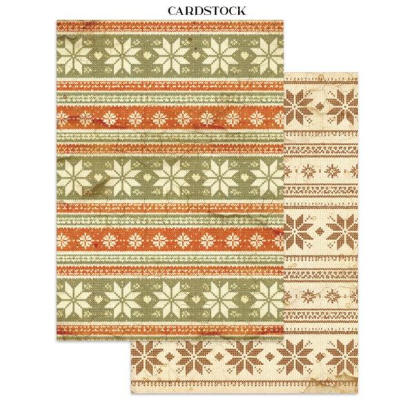 Stamperia - Papier, Aufkleber & Stanzteile "Silent Night" Junk Journal Backgrounds,Stickers,Cut-Outs