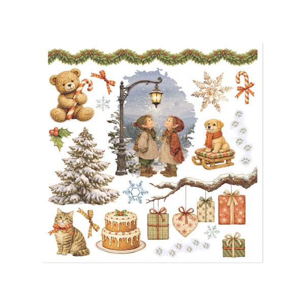 Stamperia - Transfer Aufkleber "Silent Night" Rub-On Kit