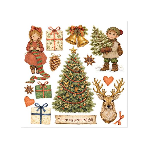 Stamperia - Transfer Aufkleber "Silent Night" Rub-On Kit
