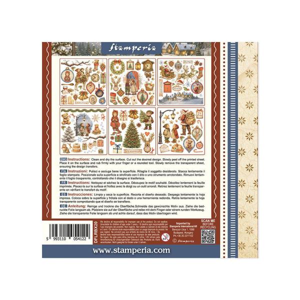 Stamperia - Transfer Aufkleber "Silent Night" Rub-On Kit
