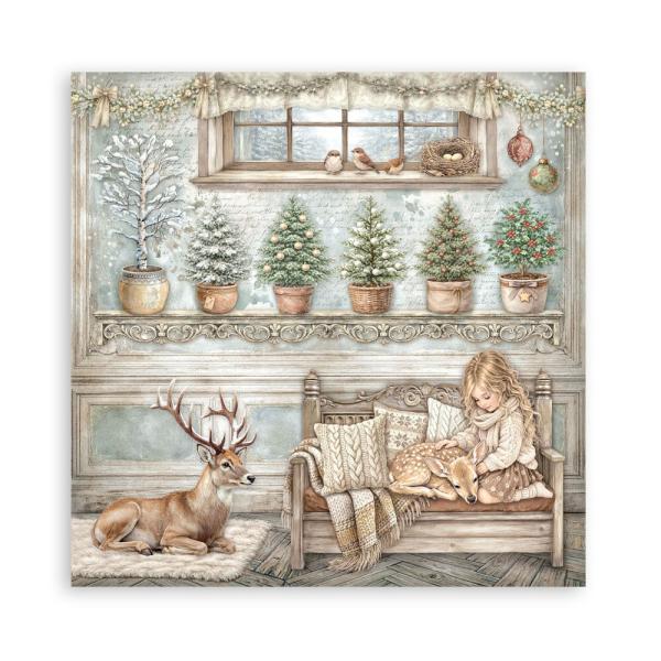 Stamperia - Designpapier "White Christmas by Cristina Radovan" Maxi Paper Pack 12x12 Inch - 22 Bogen