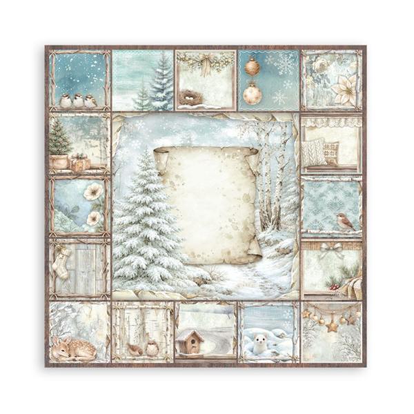 Stamperia - Designpapier "White Christmas by Cristina Radovan" Maxi Paper Pack 12x12 Inch - 22 Bogen