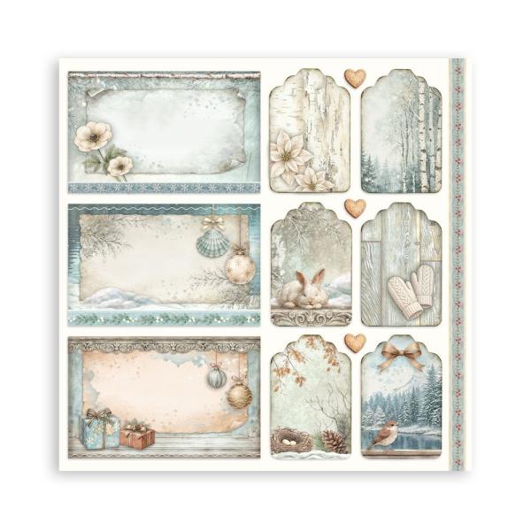 Stamperia - Designpapier "White Christmas by Cristina Radovan" Maxi Paper Pack 12x12 Inch - 22 Bogen