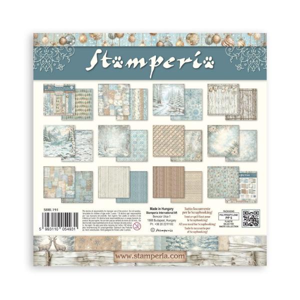 Stamperia - Designpapier "Maxi Background Selection by Cristina Radovan" Maxi Paper Pack 12x12 Inch - 10 Bogen