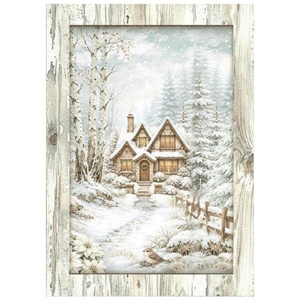 Stamperia - Decopatch Papier "White Christmas Selection by Cristina Radovan" Decoupage A6 - 8 Bogen  