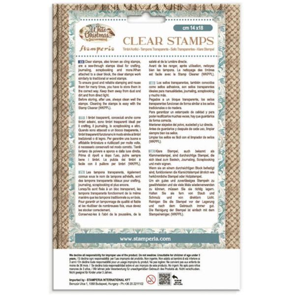 Stamperia - Stempelset "White Christmas by Cristina Radovan" Clear Stamps