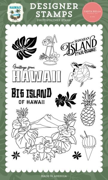 Carta Bella - Stempelset "Hawaiian Island Paradise" Clear Stamps