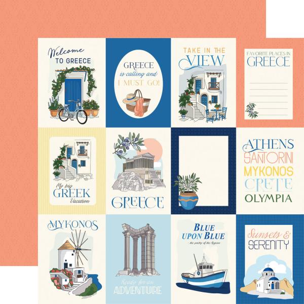 Carta Bella - Designpapier "Greece" Collection Kit 12x12 Inch - 12 Bogen  