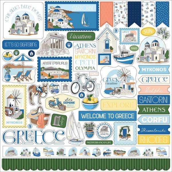 Carta Bella - Aufkleber "Greece" Element Stickers 