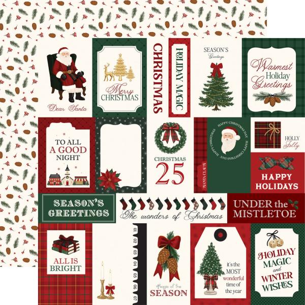 Carta Bella - Designpapier "Classic Christmas" Collection Kit 12x12 Inch - 12 Bogen  