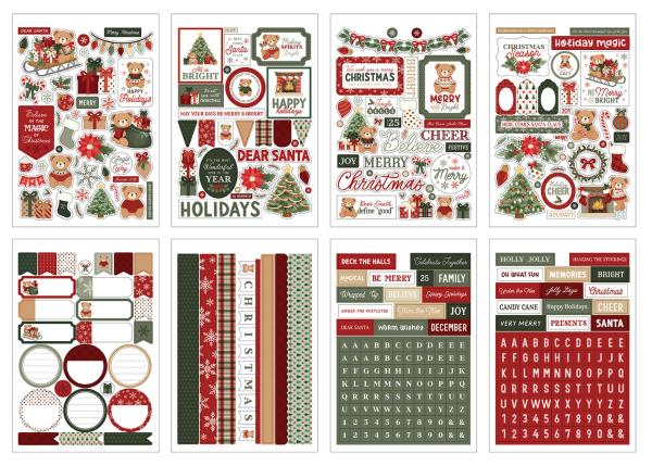 Carta Bella - Aufkleber "Have A Beary Christmas" Sticker Book