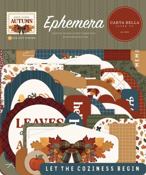 Carta Bella - Stanzteile "Here Comes Autumn" Ephemera