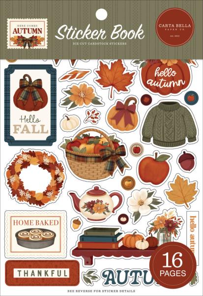Carta Bella - Aufkleber "Here Comes Autumn" Sticker Book