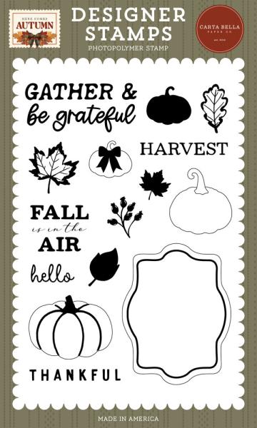 Carta Bella - Stempelset "Gather And Be Grateful" Clear Stamps