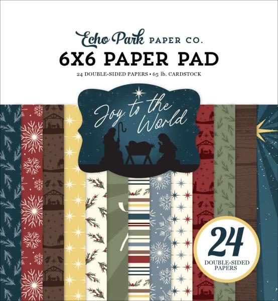 Echo Park - Designpapier "Joy To The World" Paper Pack 6x6 Inch - 24 Bogen