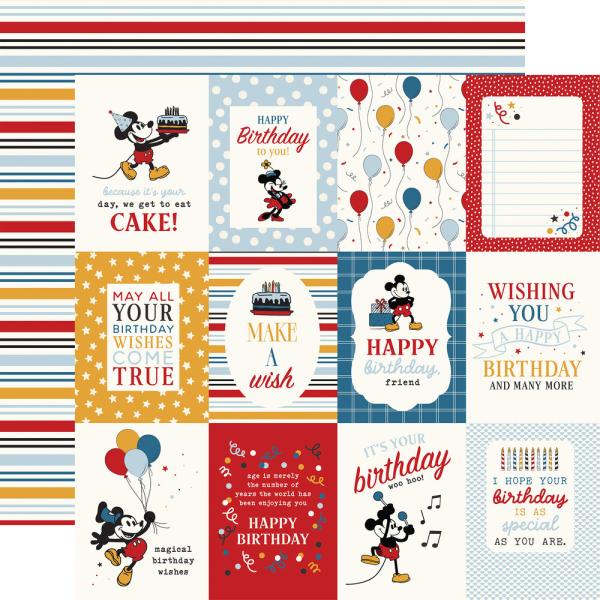 Echo Park - Designpapier "Mouse And Me Birthday" Collection Kit 12x12 Inch - 12 Bogen