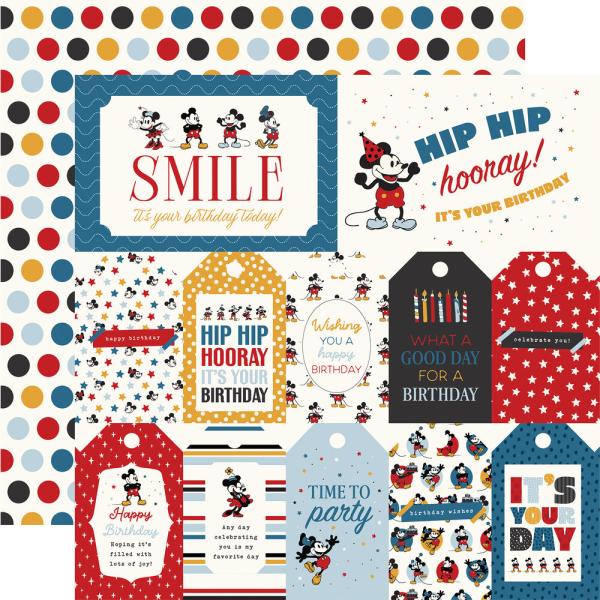 Echo Park - Designpapier "Mouse And Me Birthday" Collection Kit 12x12 Inch - 12 Bogen