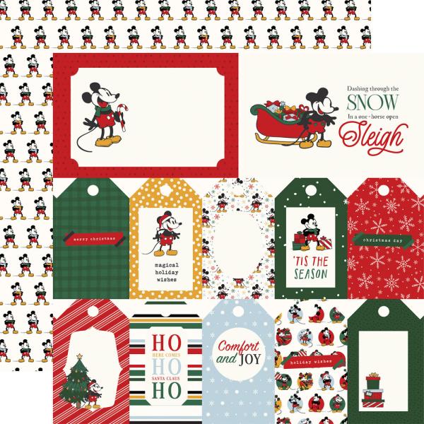 Echo Park - Designpapier "Mouse And Me Christmas" Collection Kit 12x12 Inch - 12 Bogen