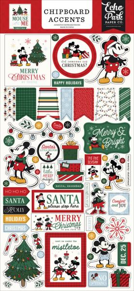 Echo Park - Sticker "Mouse And Me Christmas" Chipboard 6x13 Inch