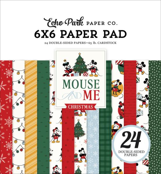 Echo Park - Designpapier "Mouse And Me Christmas" Paper Pack 6x6 Inch - 24 Bogen