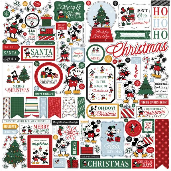 Echo Park - Aufkleber "Mouse And Me Christmas" Element Sticker 12"
