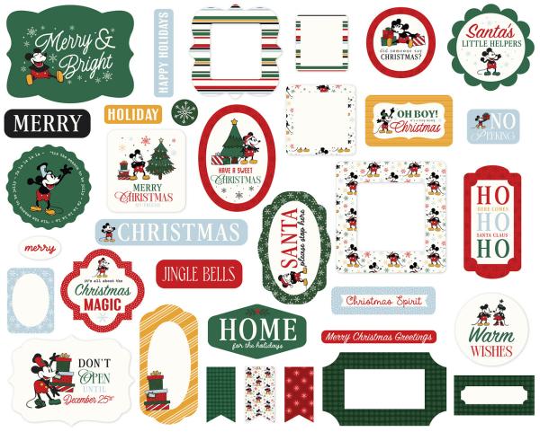 Echo Park - Stanzteile "Mouse And Me Christmas" Ephemera