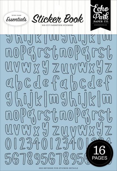 Echo Park - Aufkleber "Essentials Blue Alpha" Sticker 