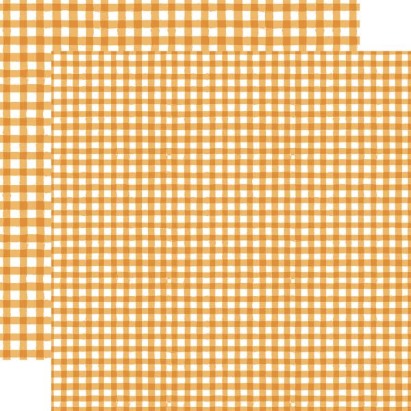 Echo Park - Designpapier "Watercolor Gingham Autumn" Collection Kit 12x12 Inch - 12 Bogen