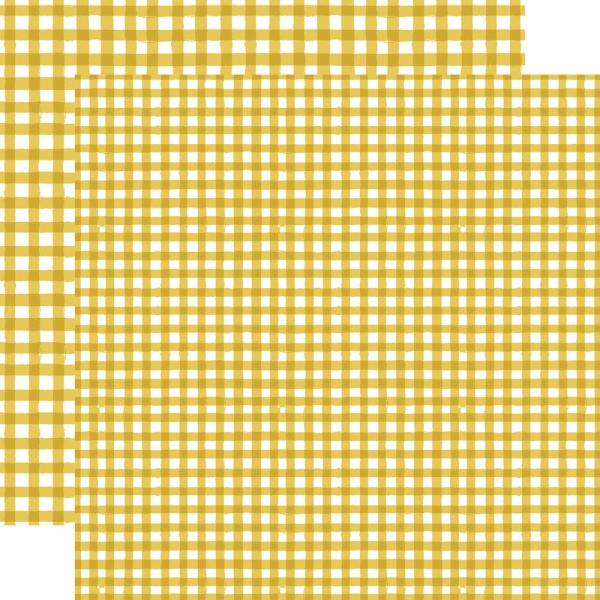 Echo Park - Designpapier "Watercolor Gingham Autumn" Collection Kit 12x12 Inch - 12 Bogen