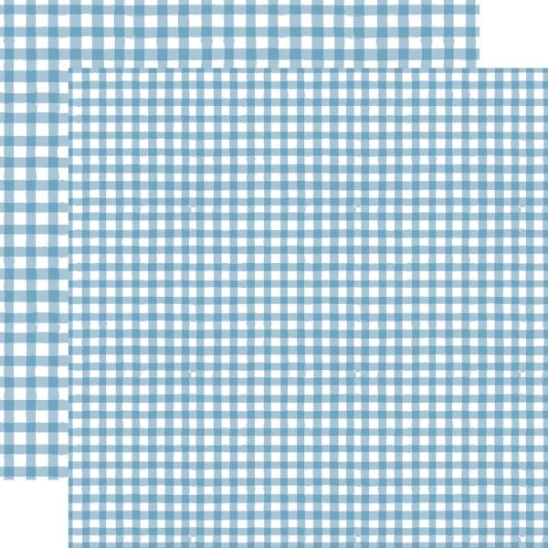 Echo Park - Designpapier "Watercolor Gingham Winter" Collection Kit 12x12 Inch - 12 Bogen