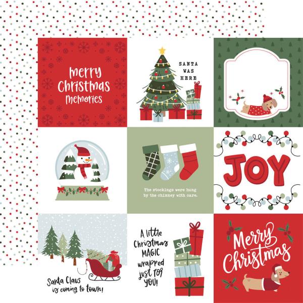 Echo Park - Designpapier "Here Comes Santa Paws" Collection Kit 12x12 Inch - 12 Bogen