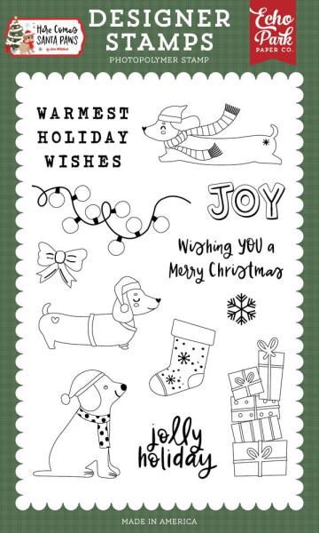 Echo Park - Stempelset "Warmest Holiday Wishes" Clear Stamps
