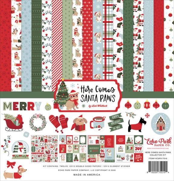 Echo Park - Komplettpaket "Here Comes Santa Paws" Mega Bundle