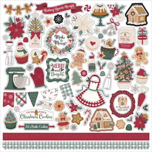 Echo Park - Aufkleber "Baking Christmas Cheer" Element Sticker 12"