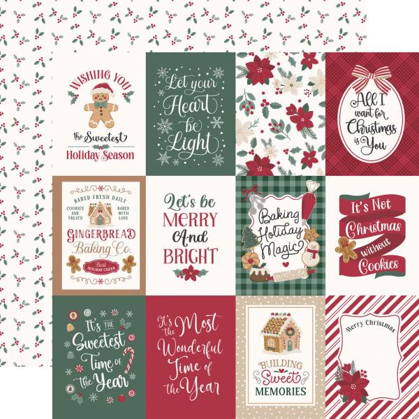 Echo Park - Designpapier "Baking Christmas Cheer" Collection Kit 12x12 Inch - 12 Bogen