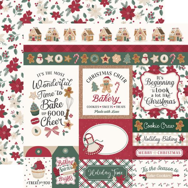 Echo Park - Designpapier "Baking Christmas Cheer" Collection Kit 12x12 Inch - 12 Bogen