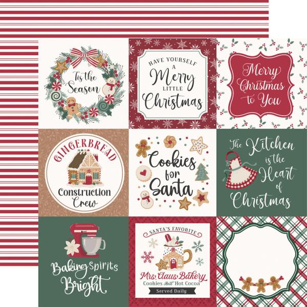 Echo Park - Designpapier "Baking Christmas Cheer" Collection Kit 12x12 Inch - 12 Bogen