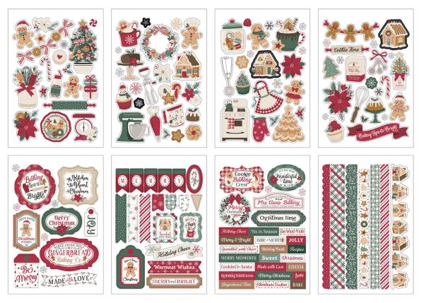 Echo Park - Aufkleber "Baking Christmas Cheer" Sticker 