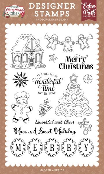 Echo Park - Stempelset "Sprinkled With Cheer" Clear Stamps