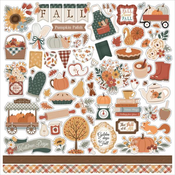 Echo Park - Designpapier "Feels Like Fall" Collection Kit 12x12 Inch - 12 Bogen