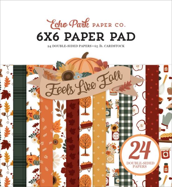 Echo Park - Designpapier "Feels Like Fall" Paper Pack 6x6 Inch - 24 Bogen