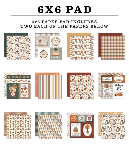 Echo Park - Designpapier "Feels Like Fall" Paper Pack 6x6 Inch - 24 Bogen