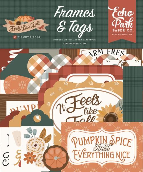 Echo Park - Stanzteile & Anhänger "Feels Like Fall" Frames & Tags 