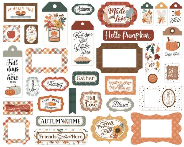 Echo Park - Stanzteile & Anhänger "Feels Like Fall" Frames & Tags 